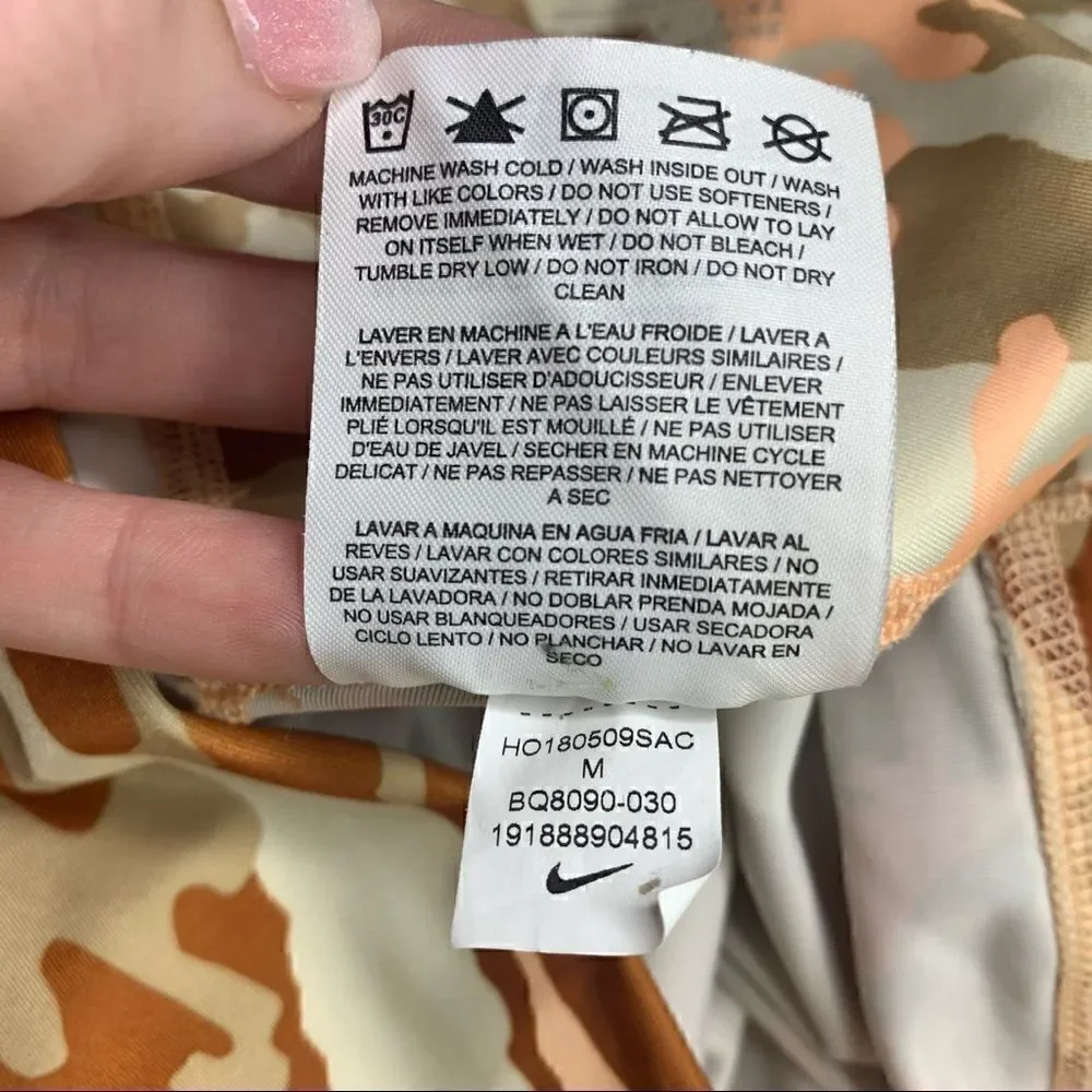 Women's Nike Camo Speed Tights Phantom Desert Medium leggings D1